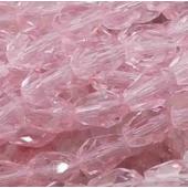 Бусины граненые в упаковке капли 5Х7 мм (10 шт) св.-розовый