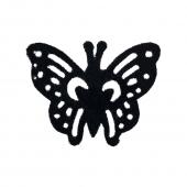 5-08 бабочка ажур черная 5.5х4.5 см Термоаппликация 