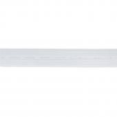 Белая Лента эластичная 20 мм 0120 Б перфорированная (1 метр)