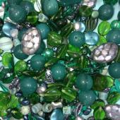 Бусины Preciosa MIX24 Emerald (15 грамм)
