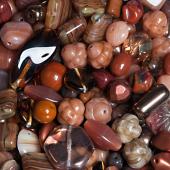 Бусины Preciosa MIX20 Metallic Brown  (15 грамм)