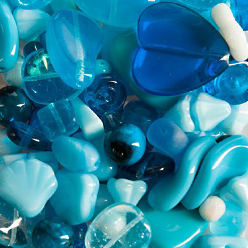 Бусины Preciosa MIX6 Aqua  (15 грамм)